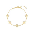 Gold Clover Motif Bracelet