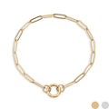 Paperclip Charm Keeper Bracelet