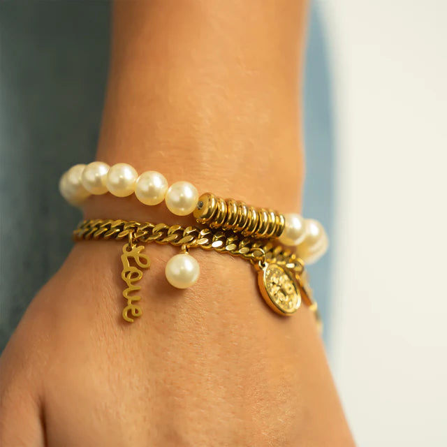 Glass Pearl Charm