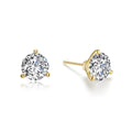 2.5 CTW 3 Prong Martini Stud Earrings