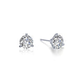 1 CTW 3 Prong Martini Stud Earrings
