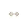 0.4 CTW Halo Stud Earrings