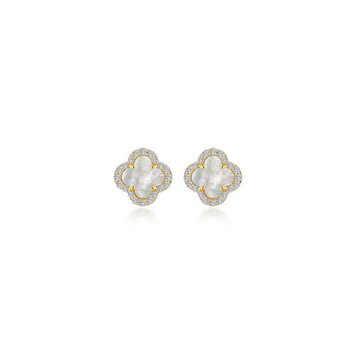 0.4 CTW Halo Stud Earrings