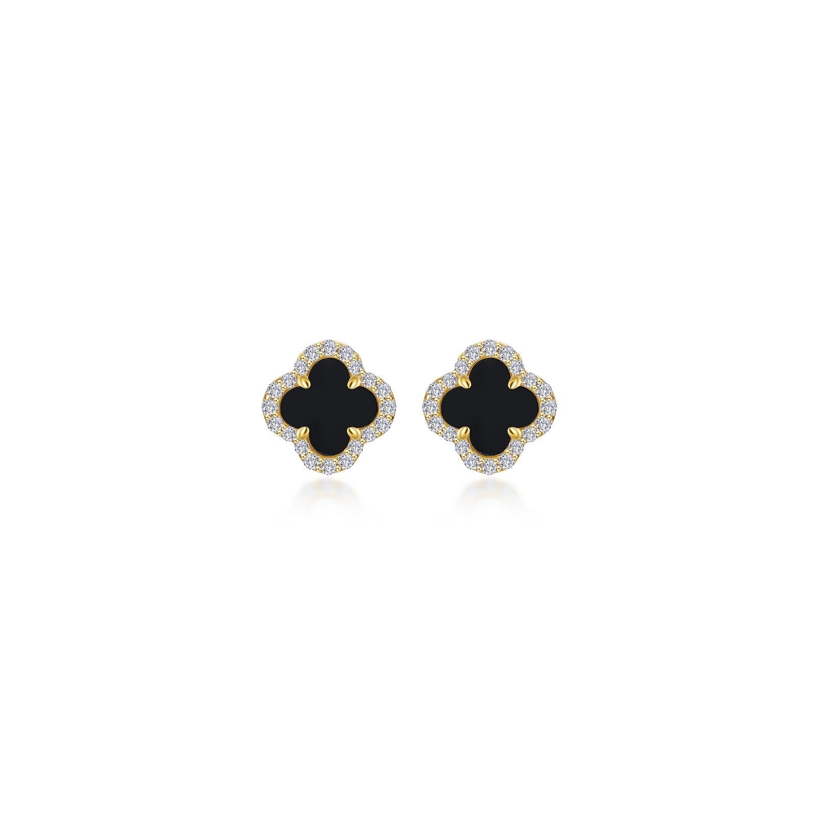0.4 CTW Halo Stud Earrings
