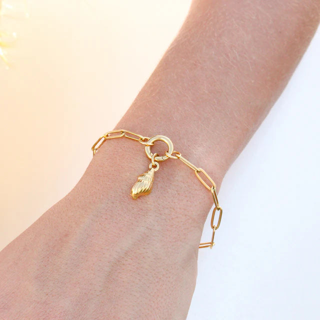 Paperclip Charm Keeper Bracelet