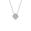 0.65 CTW Halo Necklace