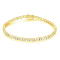Gold CZ Tennis Bracelet - 3.5mm Stones / 6.5" Length