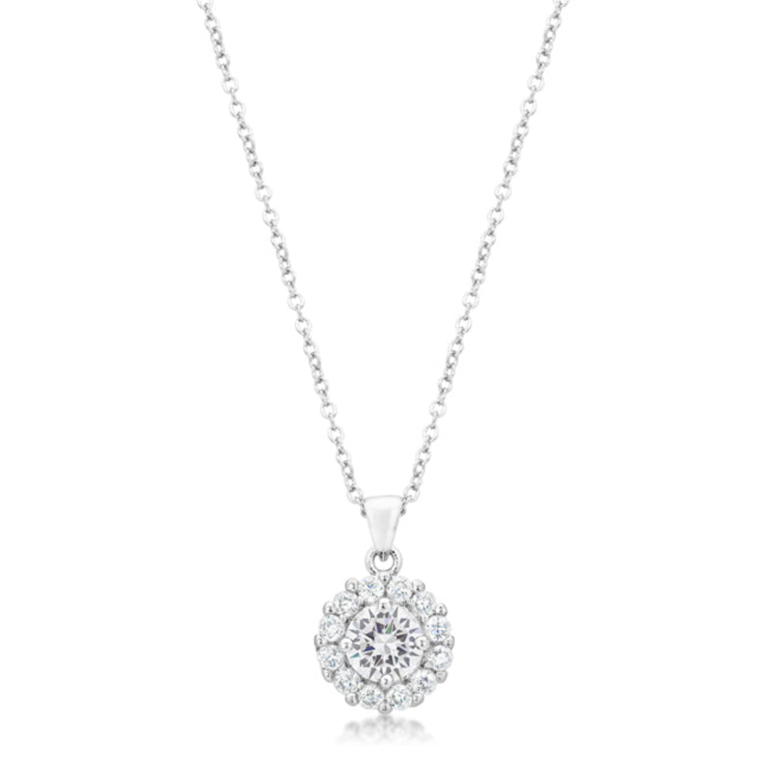 Bella Bridal Pendant in Clear