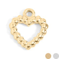 Textured Heart Charm