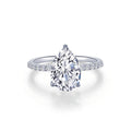Pear-Shaped Solitaire Engagement Ring