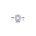 2.62 CTW Emerald-Cut Bezel-Set Ring