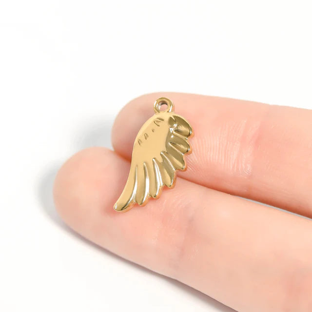 Small Angel Wing Charm