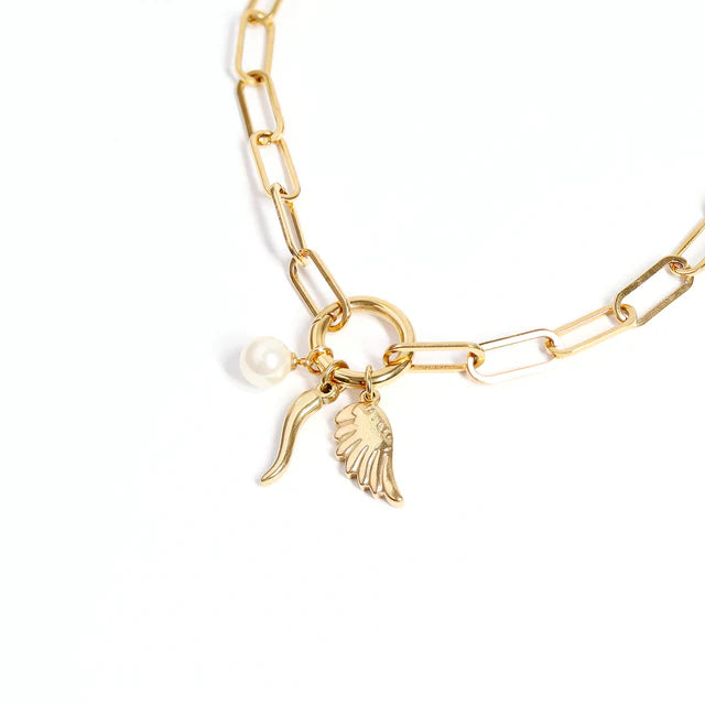 Small Angel Wing Charm